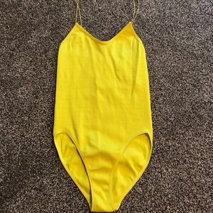 Yellow bodysuit Small